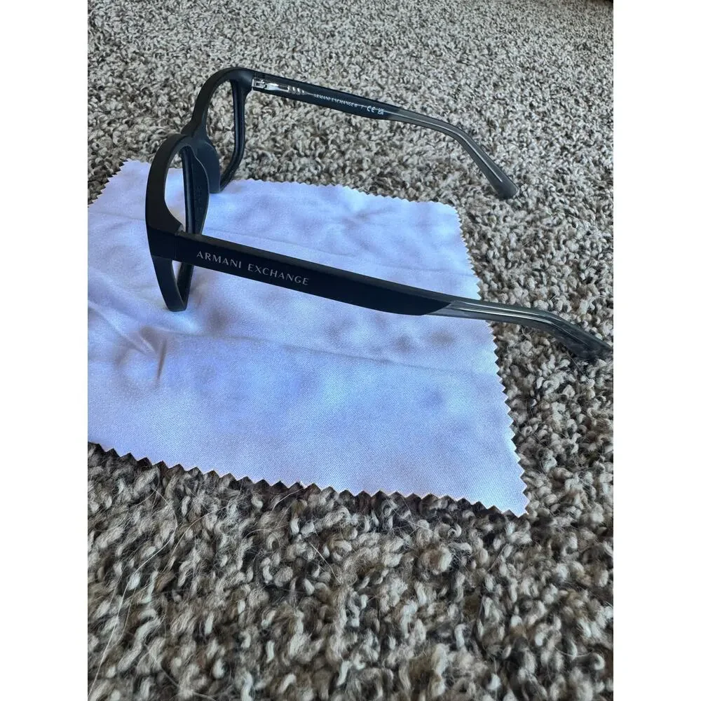 Armani Exchange Eyeglass Frames AX3029 Matte Black Rectangular 54-17-140